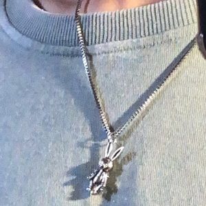 small rabbit necklace